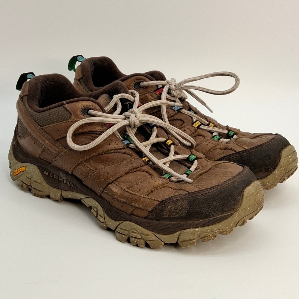 Merrell Women's Moab 2 Earth Day Athletic Trail Hiking Shoes Sz 9.5 Brown Boots